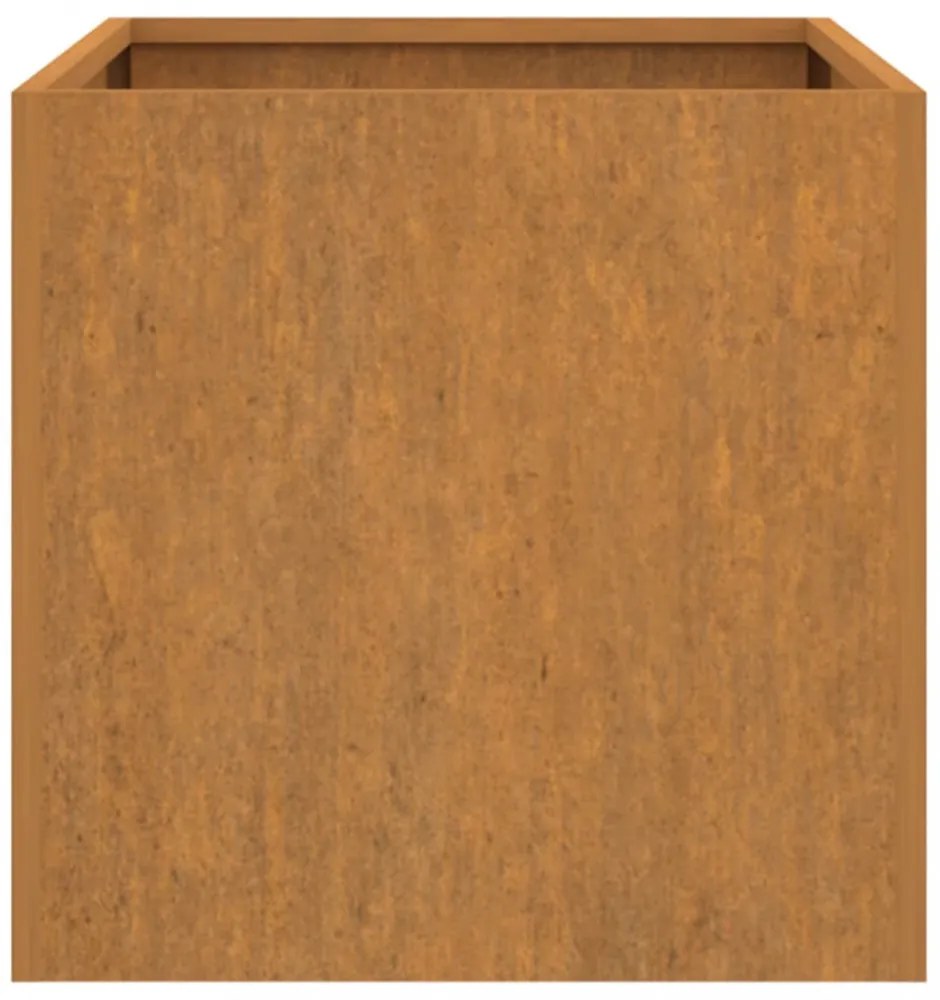 corten acél növénytartó 62x30x29 cm