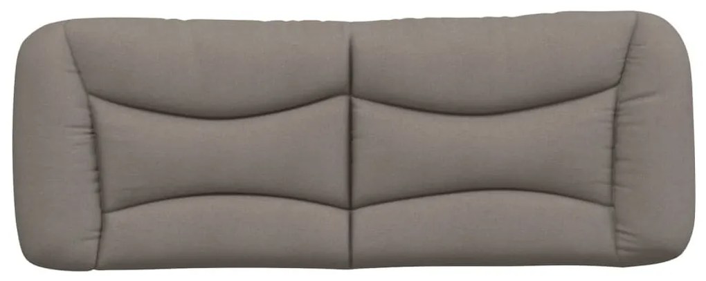 tópszínű szövet fejtámla párna 120 cm