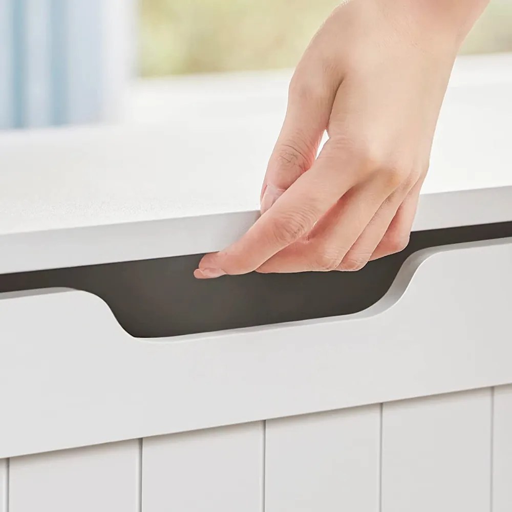 Tárolópad GRETA, 76x48x40 cm, fehér Vasagle