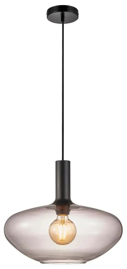Nordlux - Csillár zsinóron ALTON 1xE27/60W/230V fekete