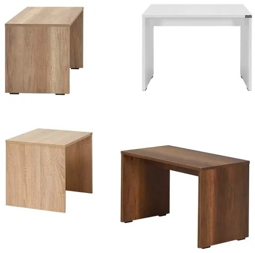 Kávésasztal 43x60 cm barna