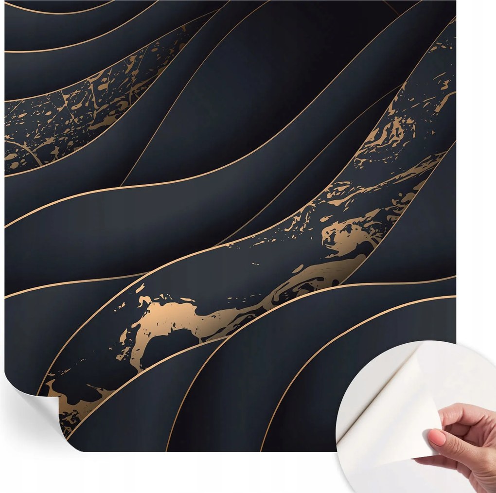 Modern öntapadós fali fotótapéta Elegáns hullámok 250x250 cm