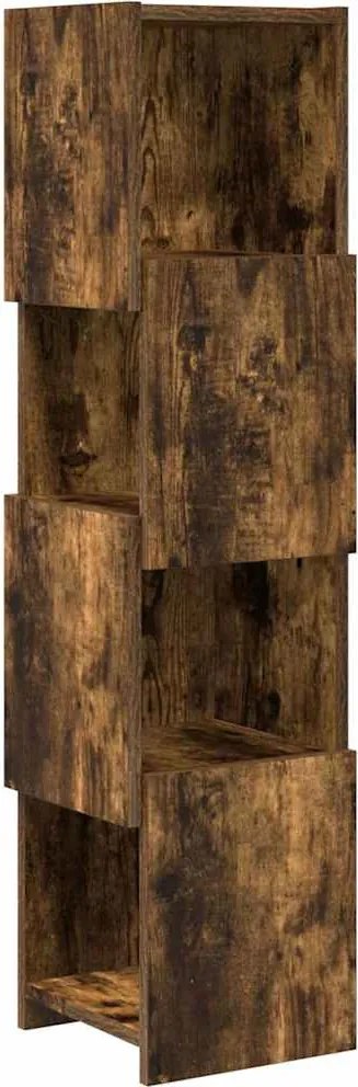 vidaXL Sarokszekrény Füstölt tölgy 25,5x25x102cm Faanyag