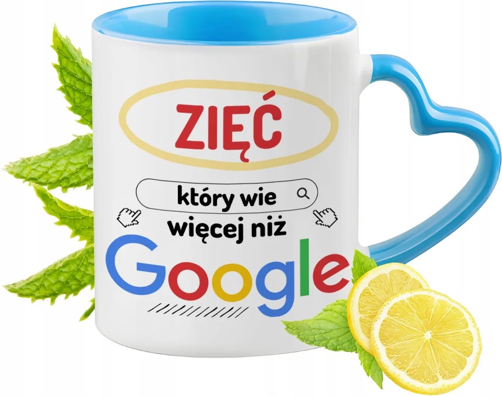 Vőnek Kék Bögre Szív Alakú Füllel Kávé Ajándék