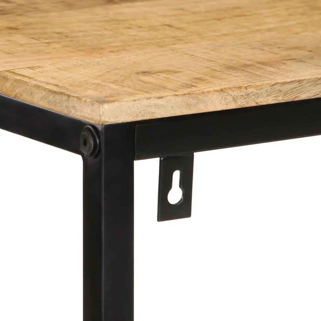 Könyvespolc 70x35x110 cm Tömör fa rusztikus mangóból
