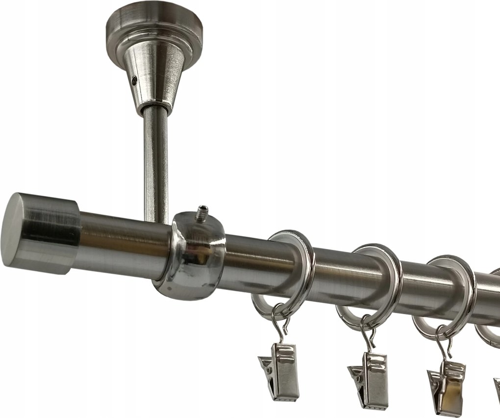 Mennyezeti Függönykarnis Nikkel 19mm Luna 360cm csendes