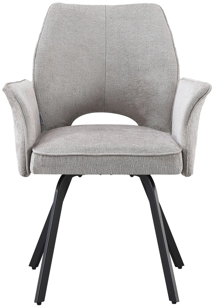 MAZZONI EXPORT TULIP Sötét Beige (UF980-03 szövet) - MODERN KÁRPITOZOTT KARFÁS SZÉK NAPPALIBA/ÉTKEZŐBE/LOFT IRODÁBA