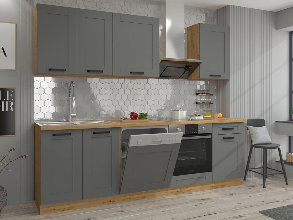 Alsó konyhaszekrény Lucid 30 D ZAK BB (artisan tölgy). 1045632