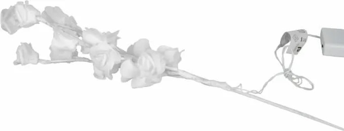 GARTHEN Fénydekoráció  Dekoratív rózsák  16 LED 45 cm