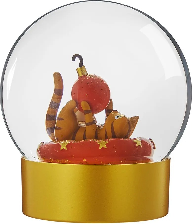 CELEBRATE X-MAS hógömb 11 cm, cica