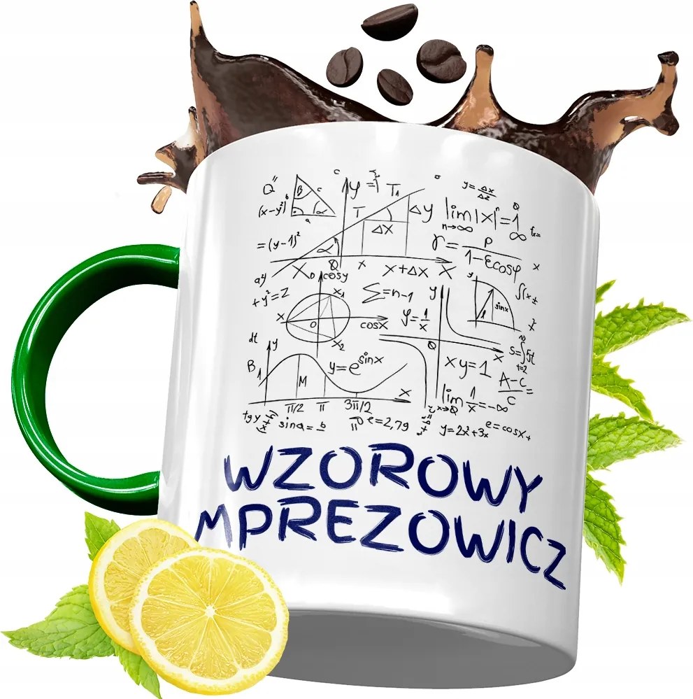 Zöld Bögre Party Ajándék Születésnapra, fényképes nyomattal