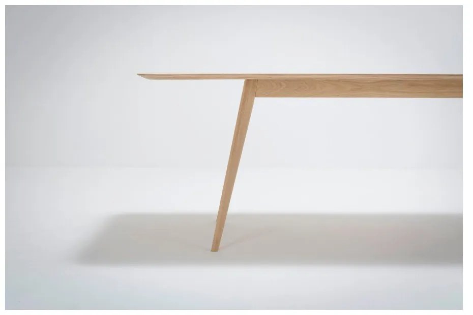 Stafa tömör tölgyfa étkezőasztal, 220 x 90 cm - Gazzda