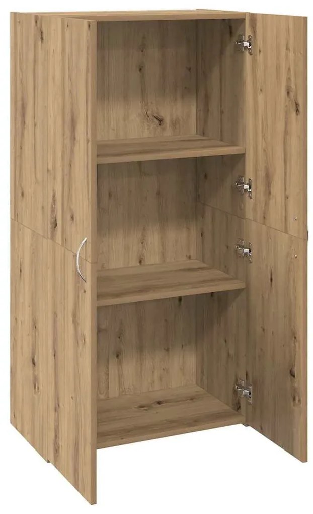 Irodai szekrény ajtóval kézműves tölgy 60 x 32 x 115 cm Faanyag