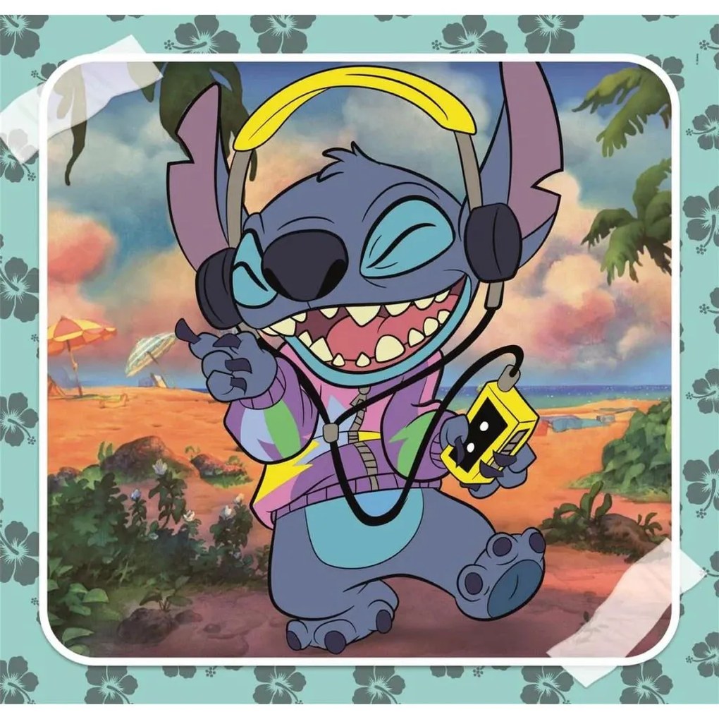 Disney Lilo és Stitch, A csillagkutya Playing the Guitar 3x48 db-os puzzle Clementoni