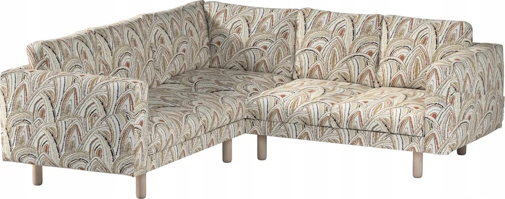 Norsborg 4 személyes sarokkanapé huzat Ikea narancssárga