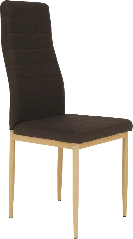 Szék, sötétbarna szövet/bükk, COLETA NOVA