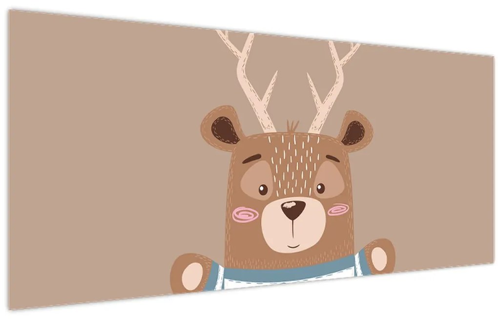 Kép - Szarvas csíkos ingben (120x50 cm)