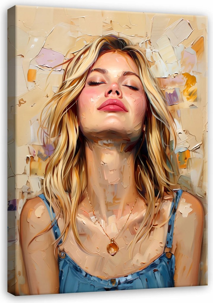 Vászonkép Női Arc Modern Vászon Fal A Nappali Hálószobájába 60x40