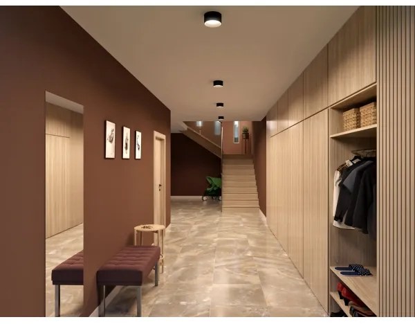 LED2 - ZETA ON LED beépíthető spotlámpa 8W/230V 3000/3500/4000K, átmérő 9 cm, fekete