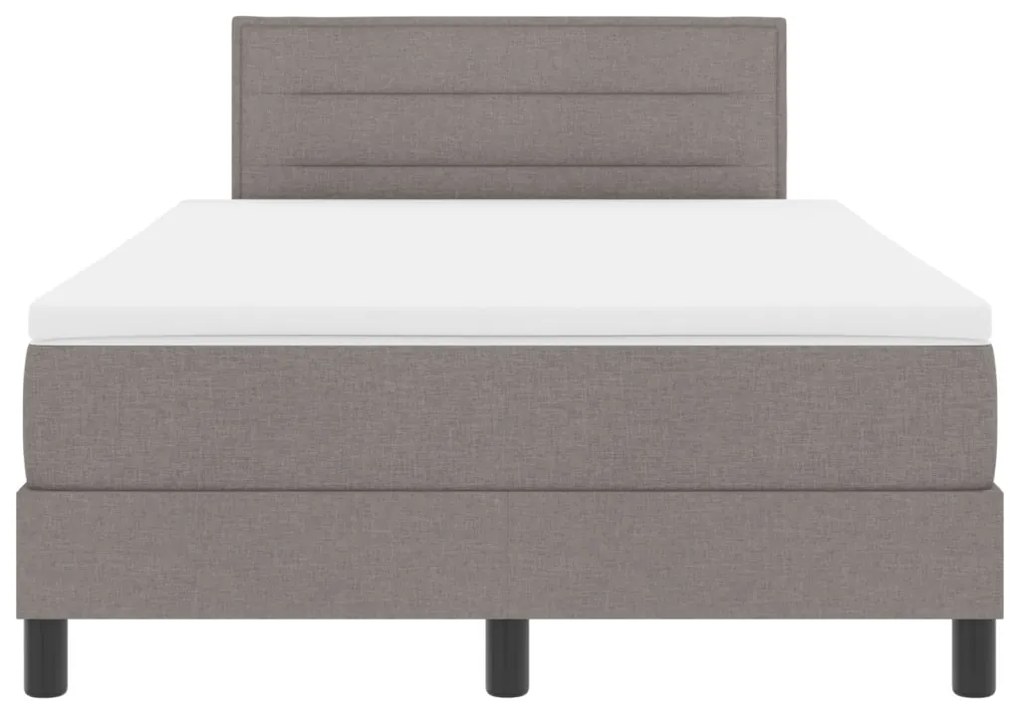 Boxspring ágy matraccal Taupe 120x190 cm szövet