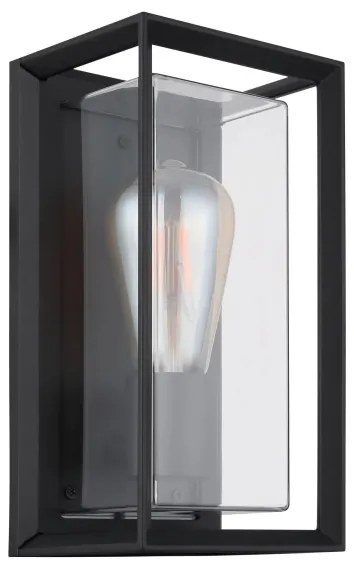Globo 31982S - Kültéri fali lámpa LOGANA 1xE27/60W/230V IP44 fekete