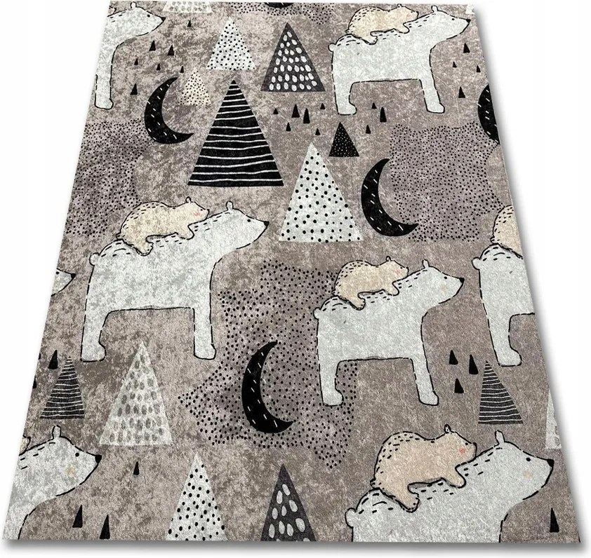 Puha Finom Gyerekszőnyeg 120x170 Nyomtatás Intenzív Szín