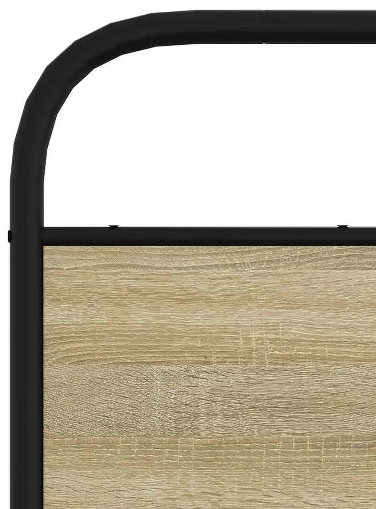 fejtámla sonoma tölgy 135 cm acél és műfa