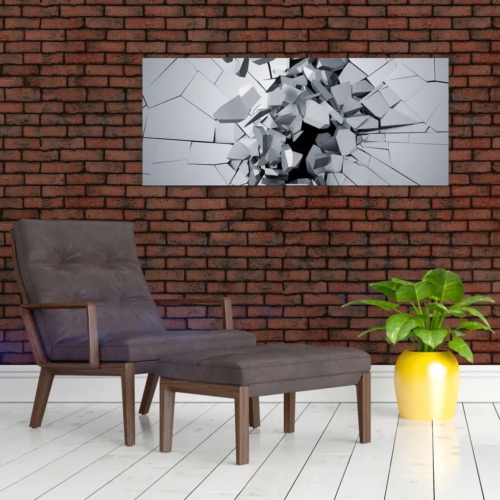 3D absztrakciós kép (120x50 cm)