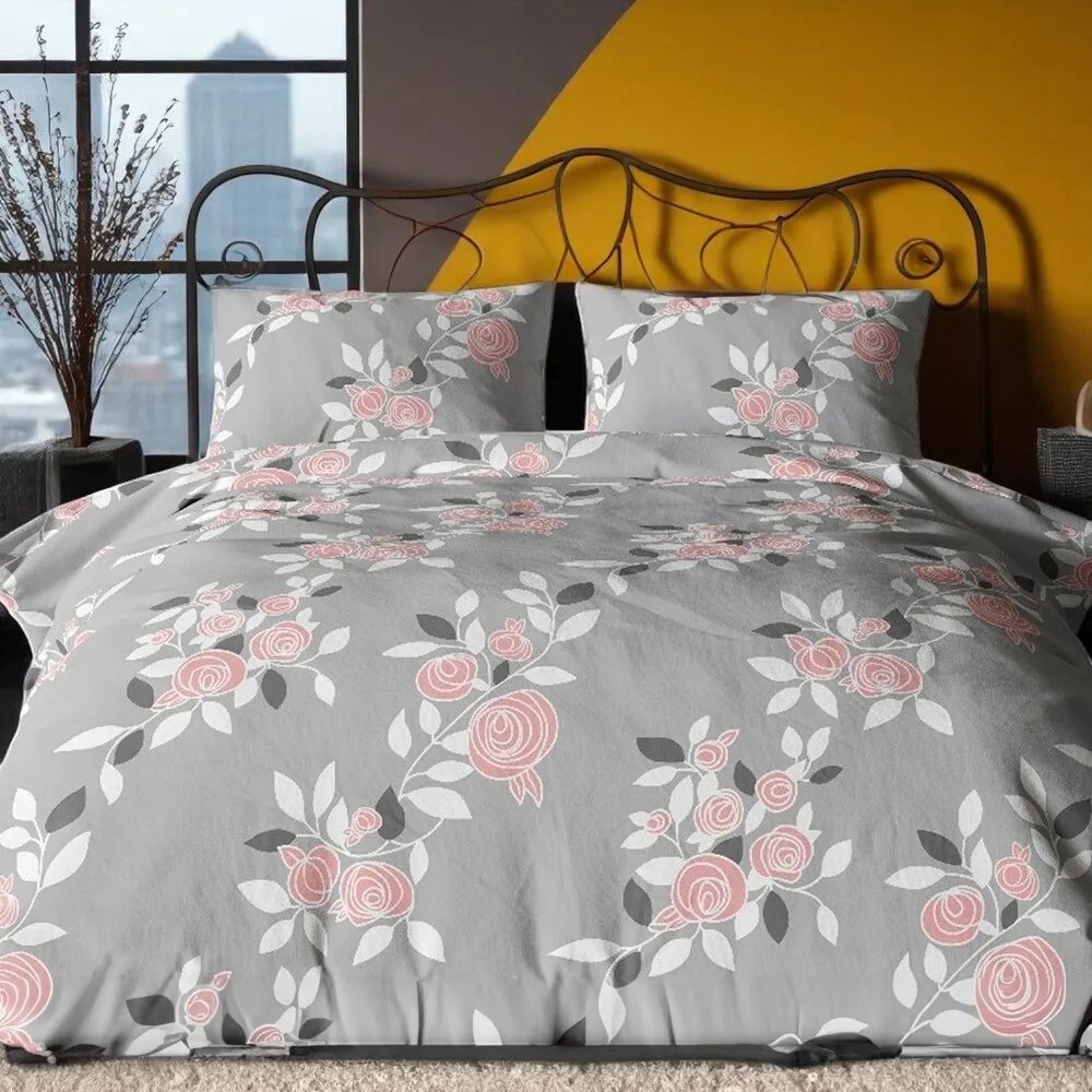 Krepp pamut ágynemű Homa TORRY ROSES 2 részes 140x200 cm