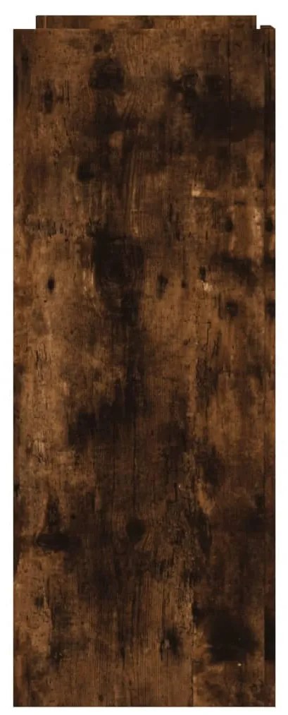 füstös tölgy színű szerelt fa tálalóasztal 100x35x90 cm