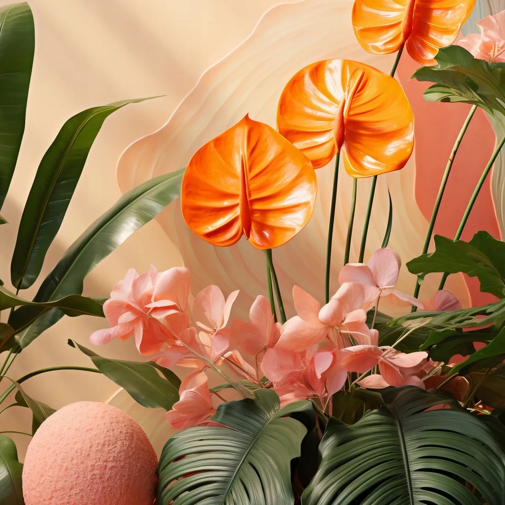 Poszter 90x90cm Narancssárga Paradicsom