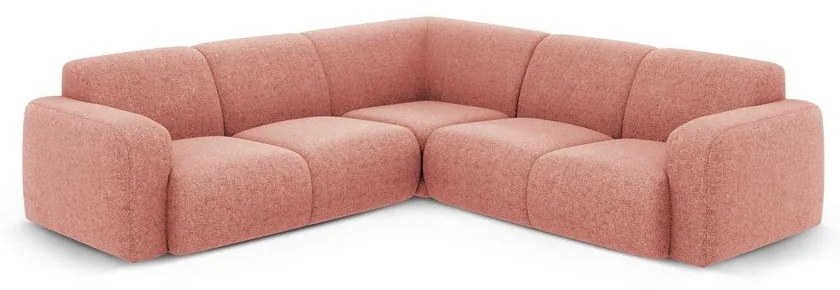 Rózsaszín sarokkanapé (variálható-L alakú) Molino – Micadoni Home