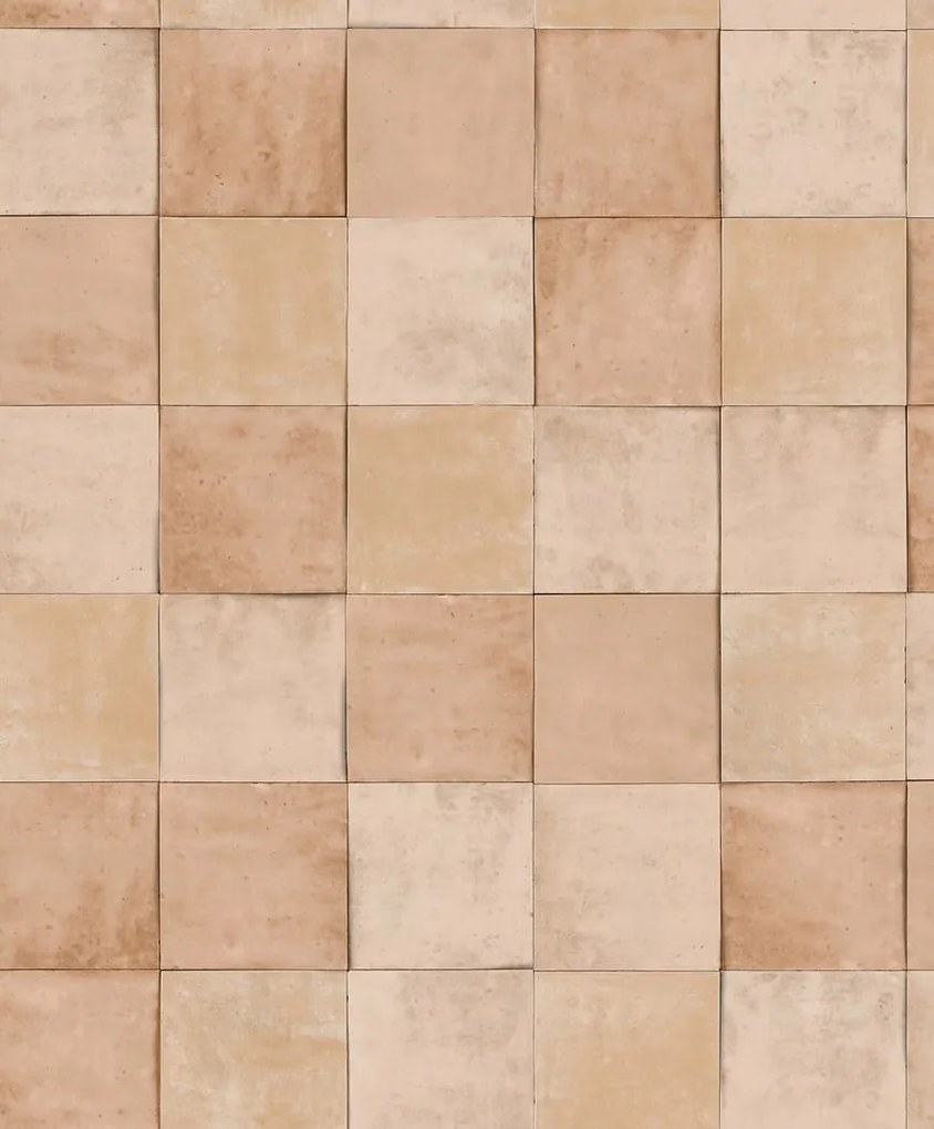 Bézs Tapéta Csempe Utánzat Csempe Vastag Mosható Tapéta