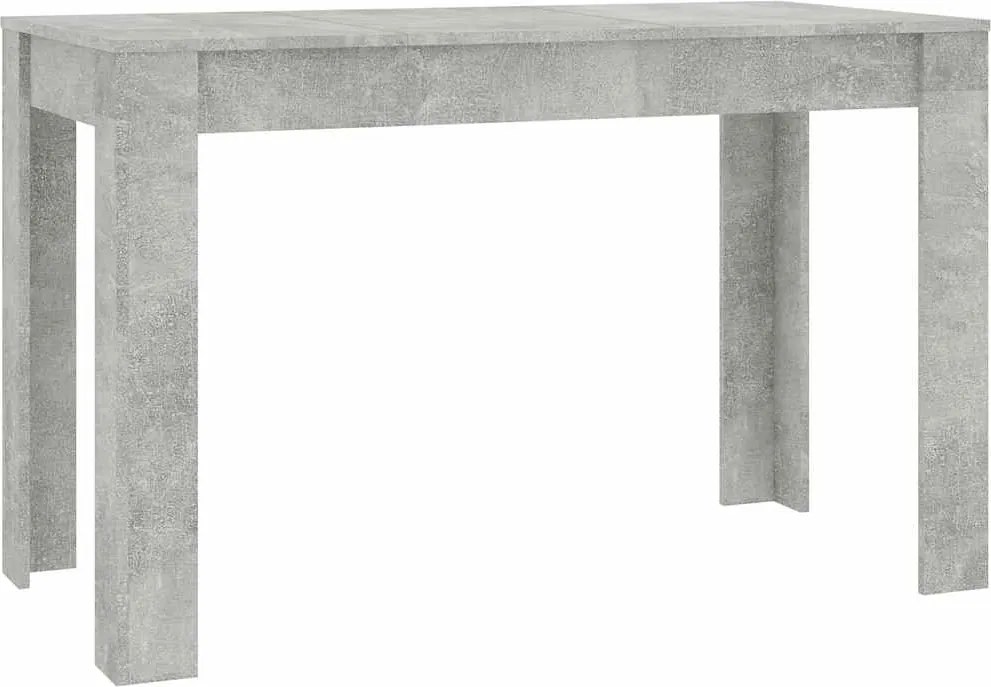 vidaXL betonszürke szerelt fa étkezőasztal 120 x 60 x 76 cm
