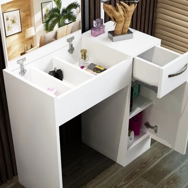 Fésülködő asztal INCI 108,8x74,2 cm fehér