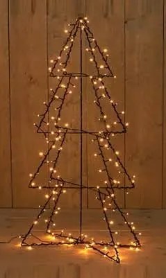 Fa 3D 117CM 190LED Classic Meleg