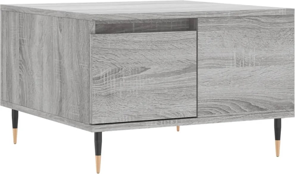 vidaXL szürke sonoma színű szerelt fa dohányzóasztal 55 x 55 x 36,5 cm