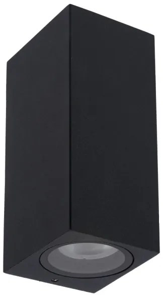 Lucide 69800/02/30 - Kültéri fali lámpa ZARO 2xGU10/35W/230V IP44 fekete