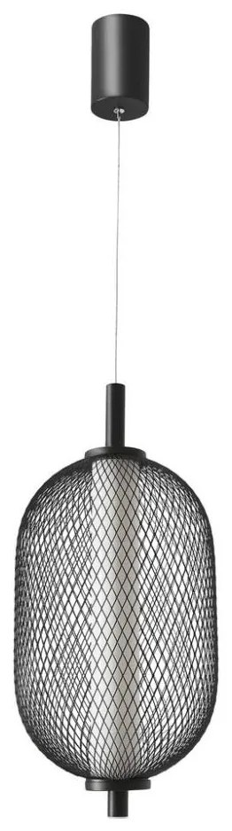 PUMA LED függeszték kábelen, 10W/230V, átmérő 15 cm, fekete