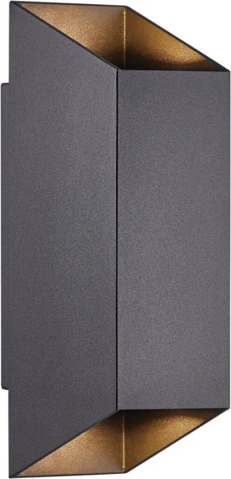 NORDLUX 2218221003 NICO Modern Kültéri Fali Lámpa Fekete GU10 IP54