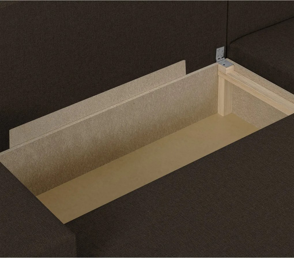 MODO3 Kinyitható sarokkanapé Mustár