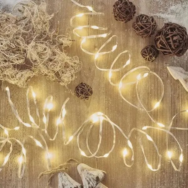 LED kültéri  fényfüzér 120xLED/17m IP44 meleg fehér