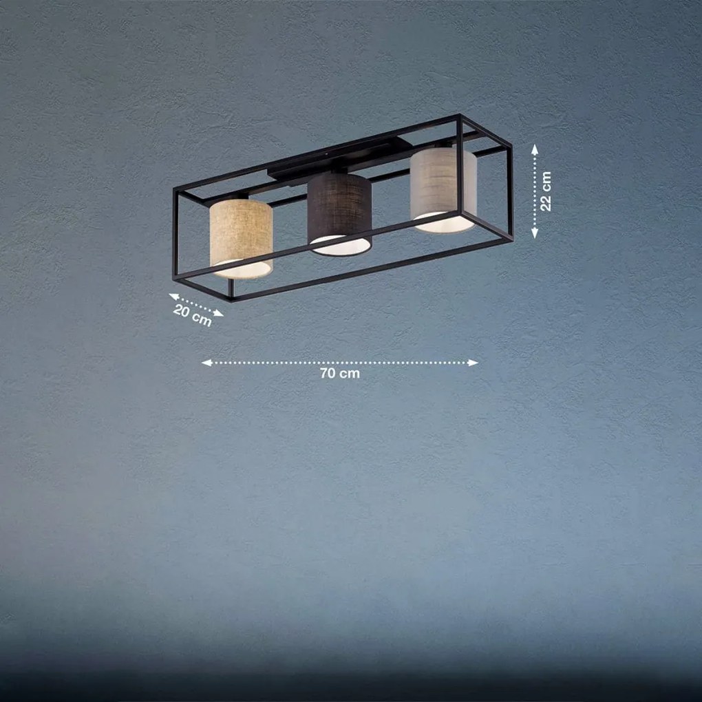 Fischer&Honsel Isko 21358 Plafonlámpa 3x25W/E14 IP20