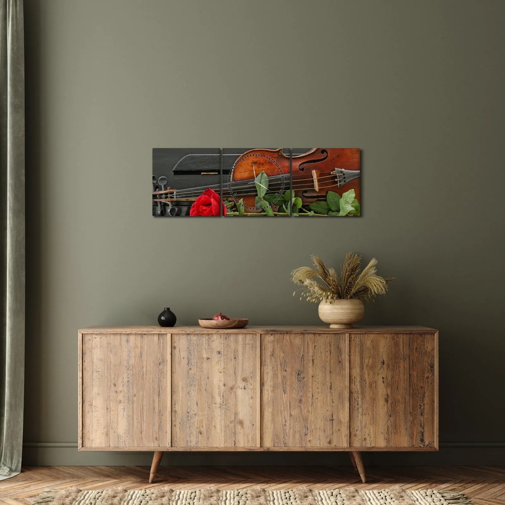 Kép - A zenész emléke (órával) (90x30 cm)