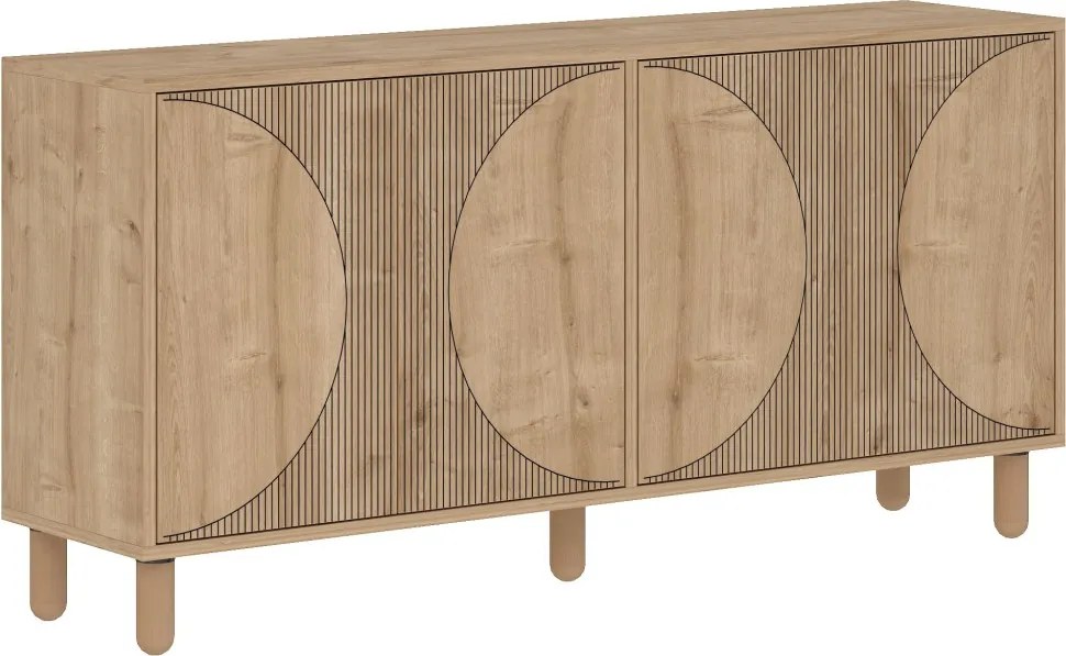 Arventa komód, zafír tölgy, 150 cm