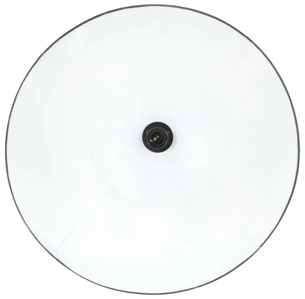 kerek fekete függőlámpa 25 W 48 cm E27