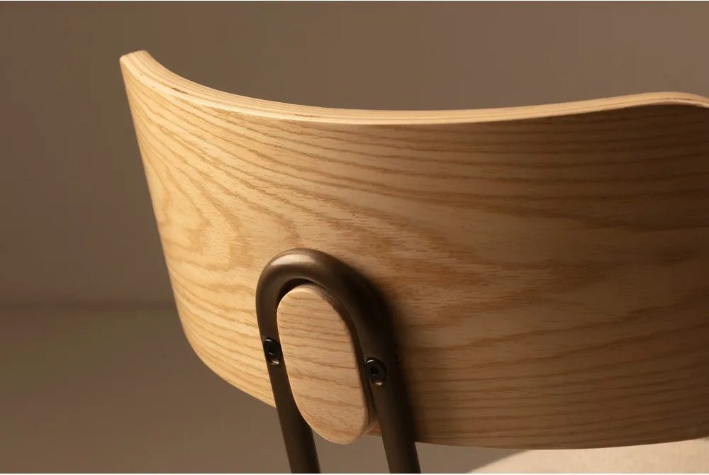 Bézs-natúr színű kárpitozott étkezőszék Olimpia – MOME