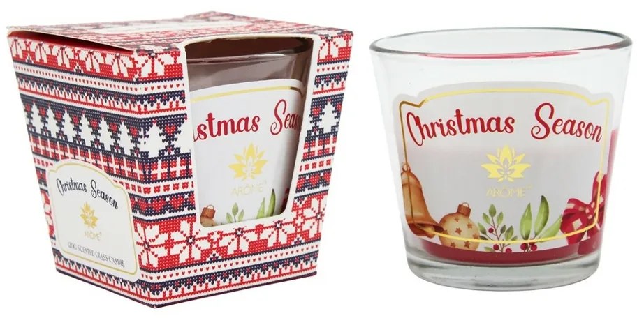 Aroma Illatgyertya üvegben Christmas Times, 120 g