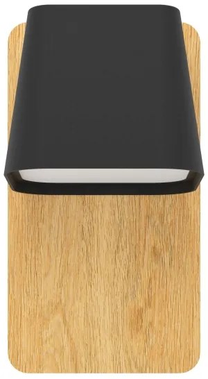 Eglo 390009 - Fali lámpa RUSCIO 1xE27/40W/230V fekete/barna