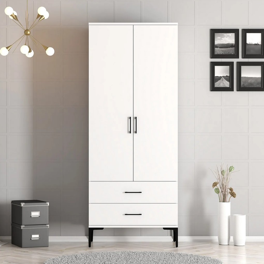 Ruhásszekrény Kiara T (fehér). 1088336